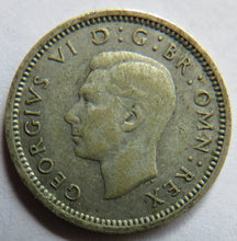 Load image into Gallery viewer, 1943 King George VI Silver Threepence Coin - Scarce Date
