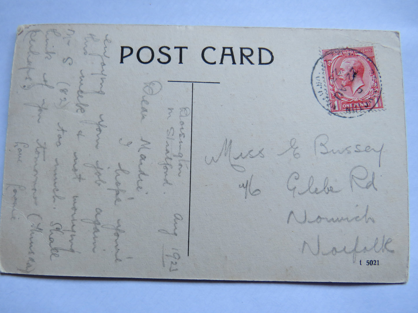 Vintage Postcard of Town Hall, Birmingham, 1923