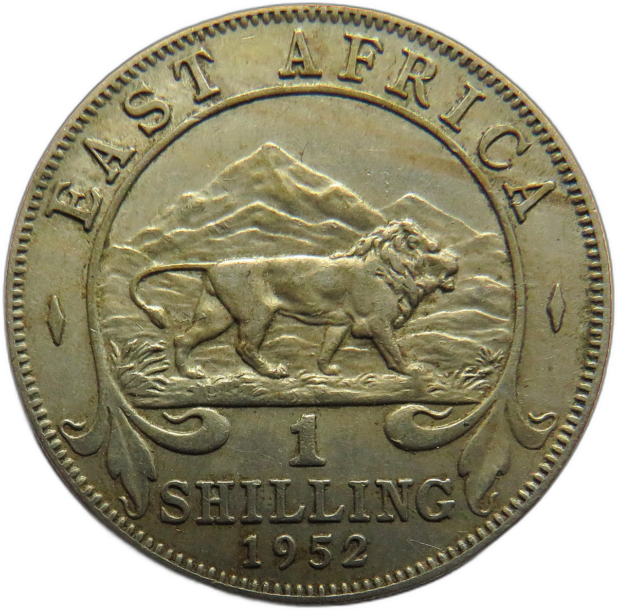 1952 King George VI East Africa One Shilling Coin