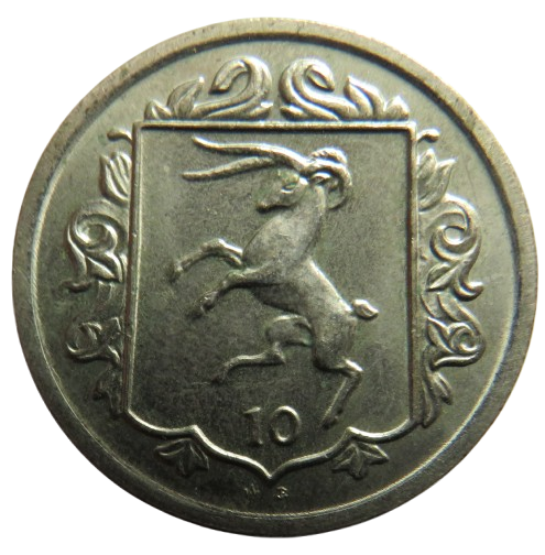 1984 Isle of Man 10p Ten pence Coin