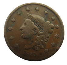 Load image into Gallery viewer, 1835 USA Coronet Head One Cent Coin
