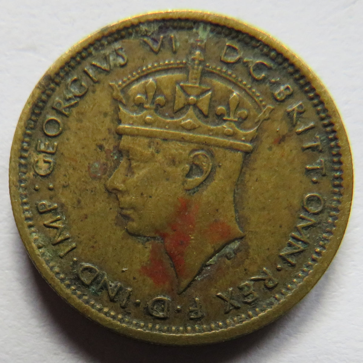 1938 British West Africa 6 Six Pence Coin