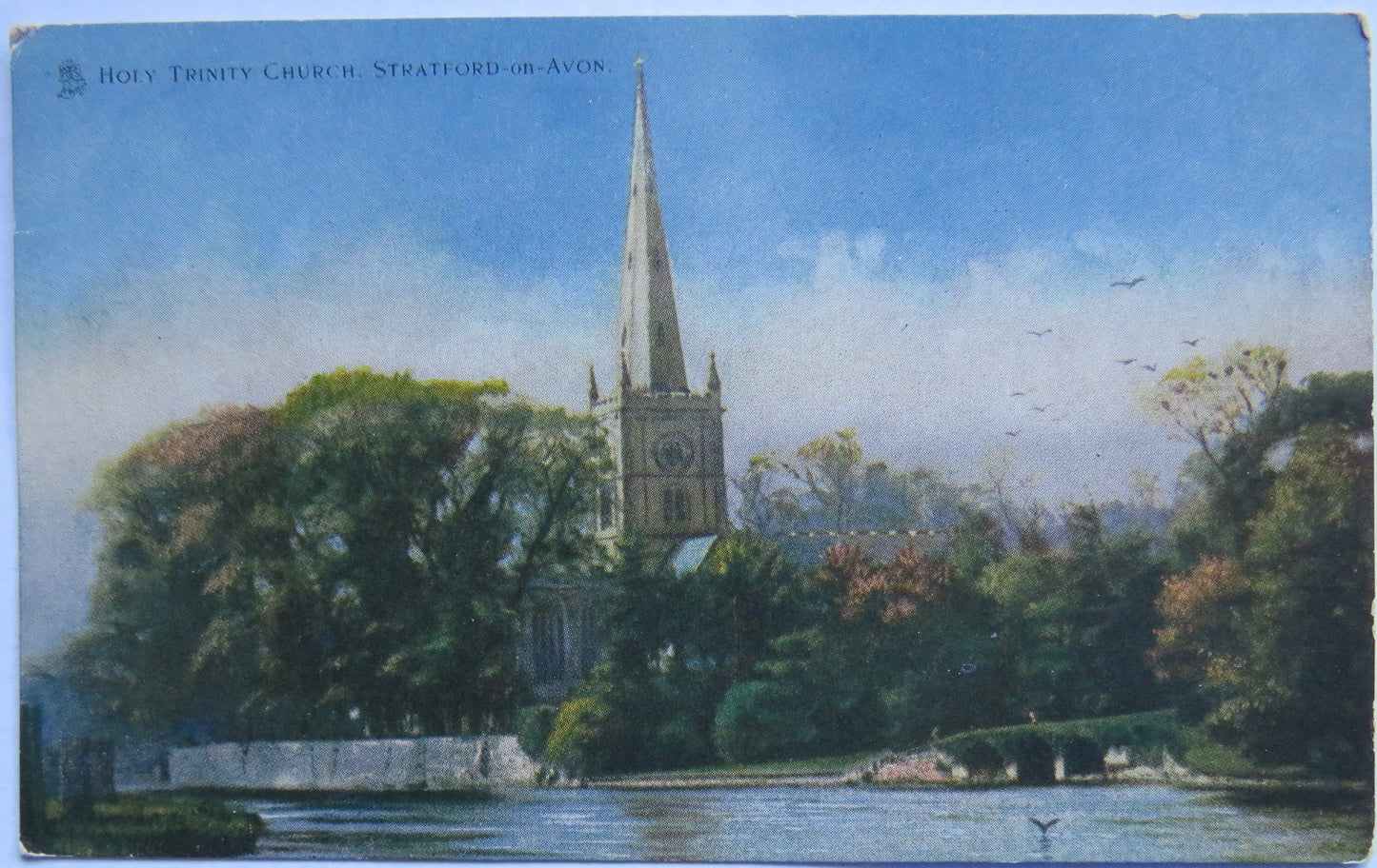 Vintage Postcard of Holy Trinity Church Stratford-On-Avon