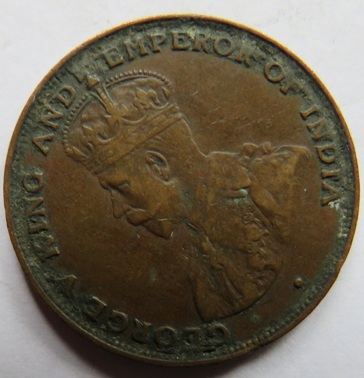 1923 King George V Hong Kong One Cent Coin