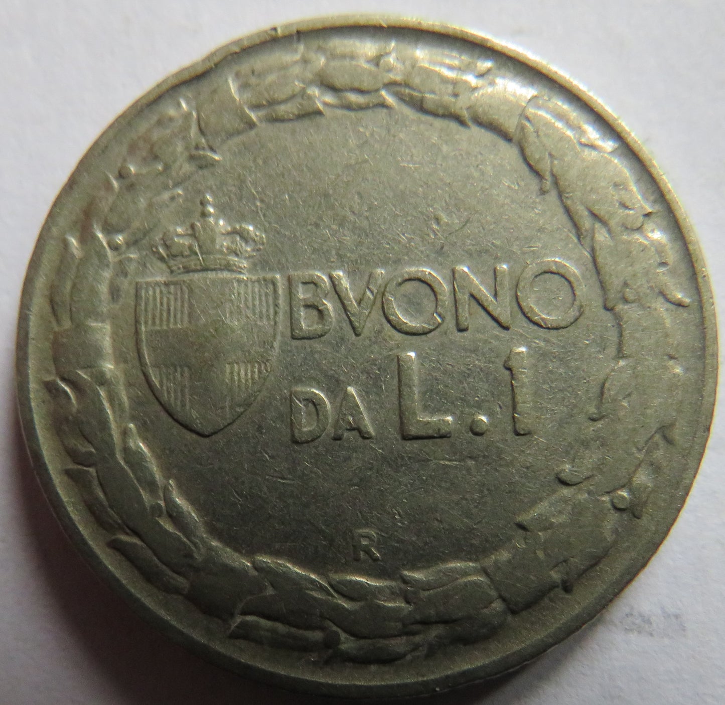 1922 Italy One lira Coin