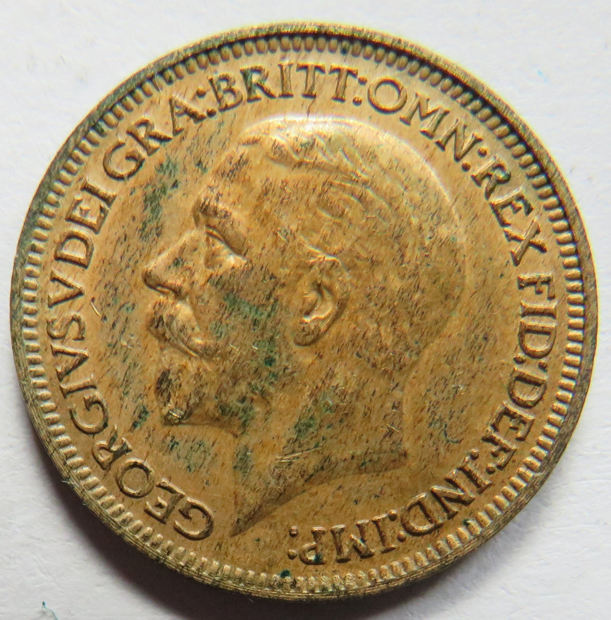 1933 King George V Farthing Coin Better Grade - Great Britain