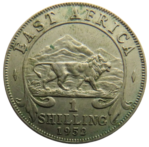 1952 King George VI East Africa One Shilling Coin