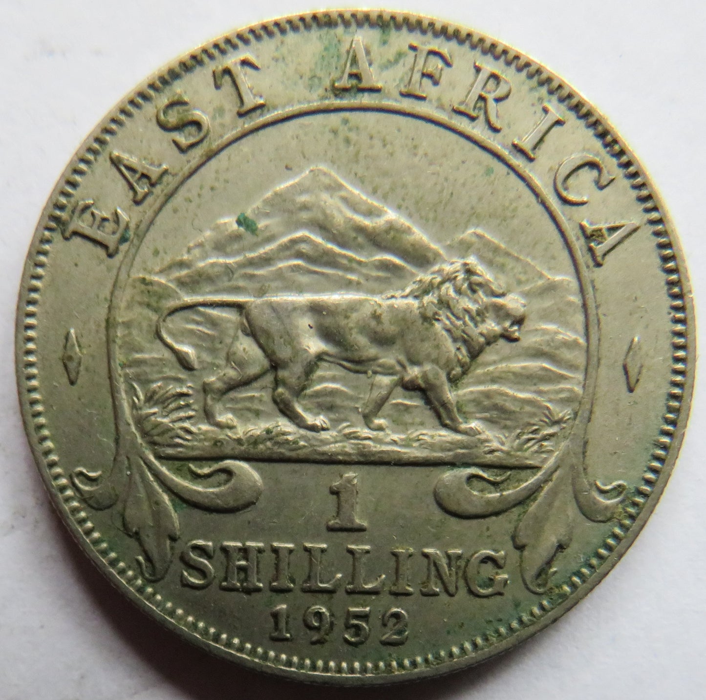 1952 King George VI East Africa One Shilling Coin