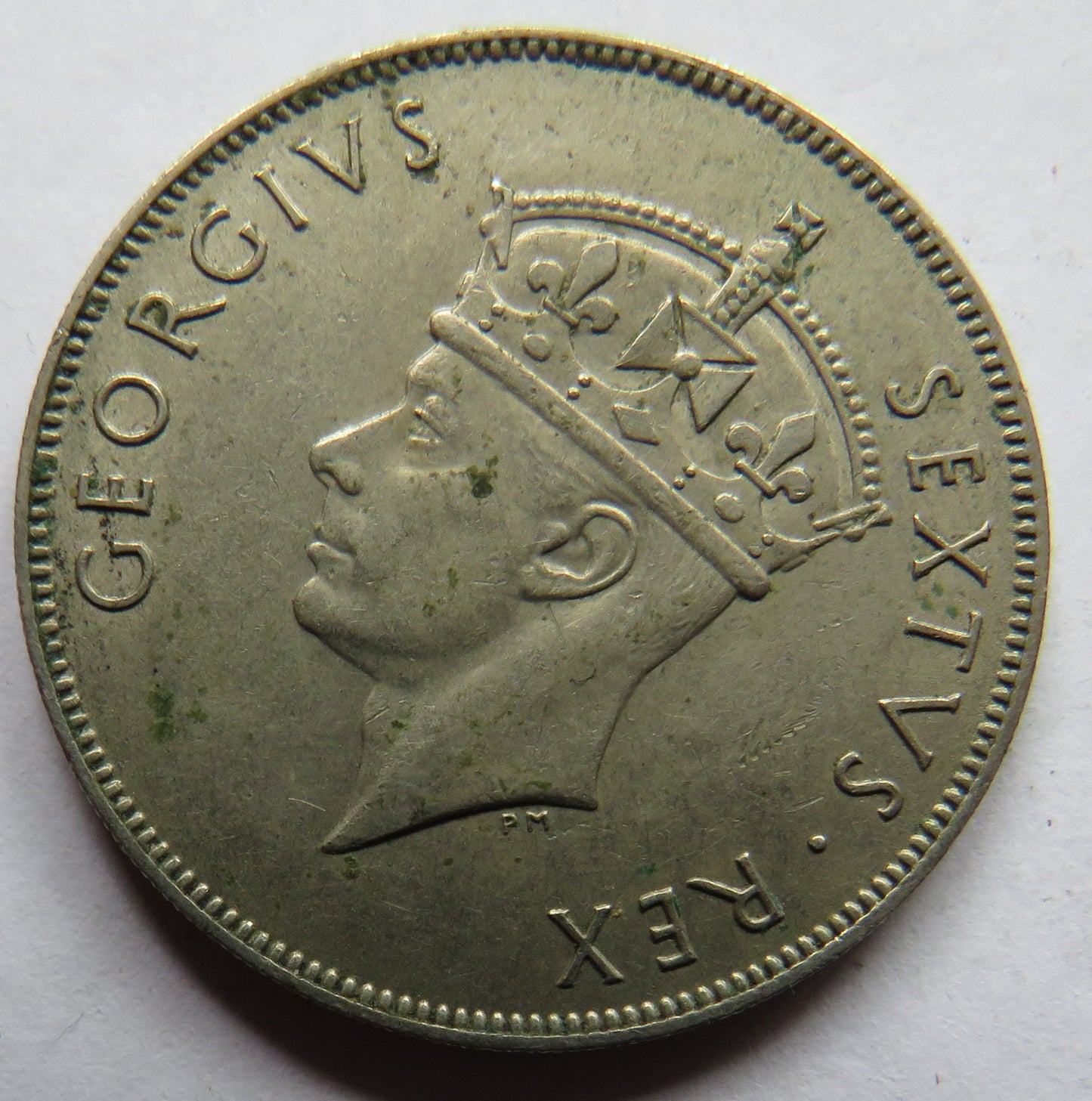 1952 King George VI East Africa One Shilling Coin