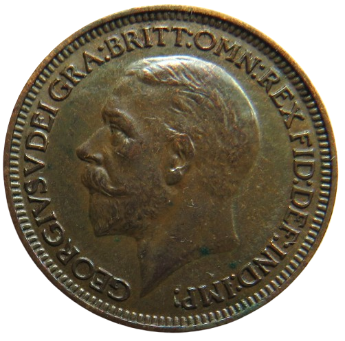 1935 King George V Farthing Coin Collectable Date - Great Britain