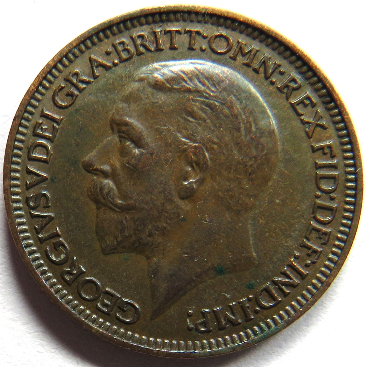 1935 King George V Farthing Coin Collectable Date - Great Britain