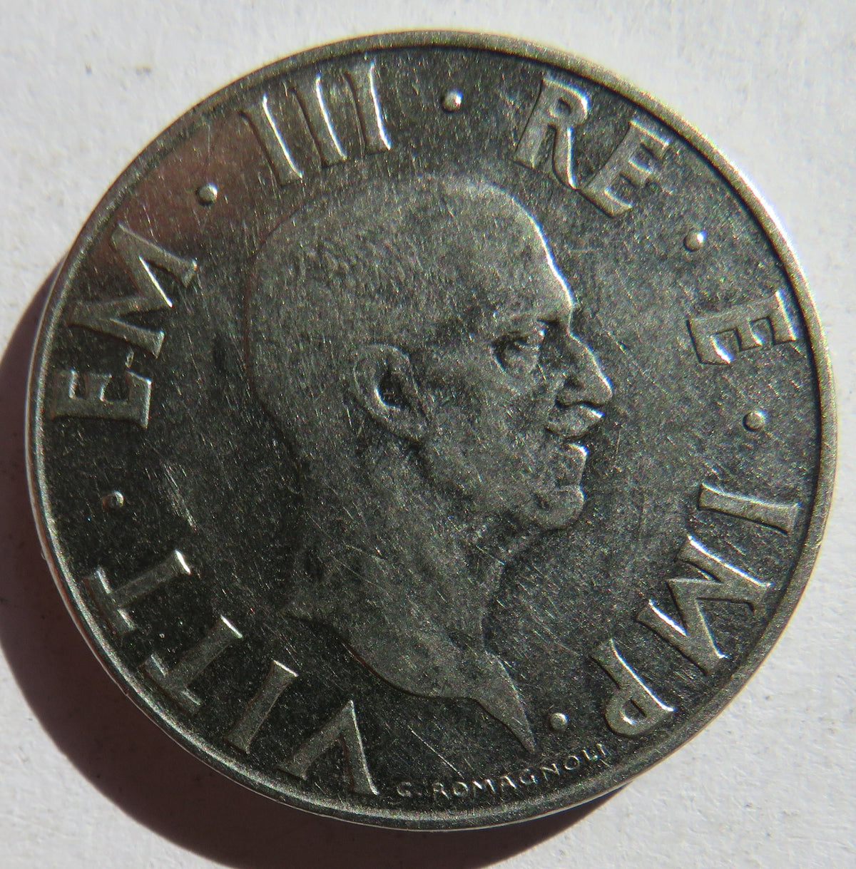 1940 Italy 2 Lire Coin
