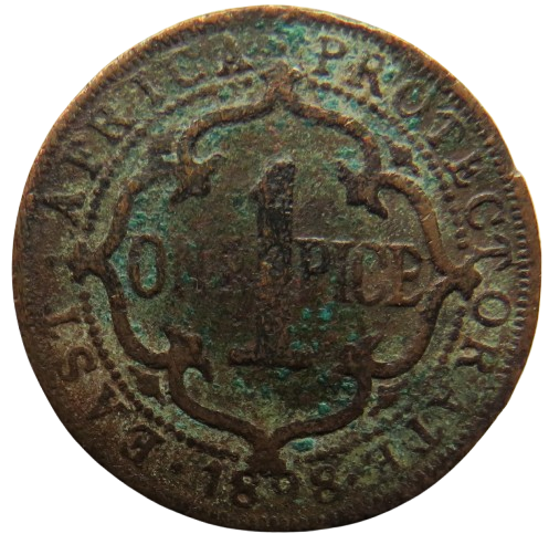 1898 East Africa Protectorate One Pice Coin