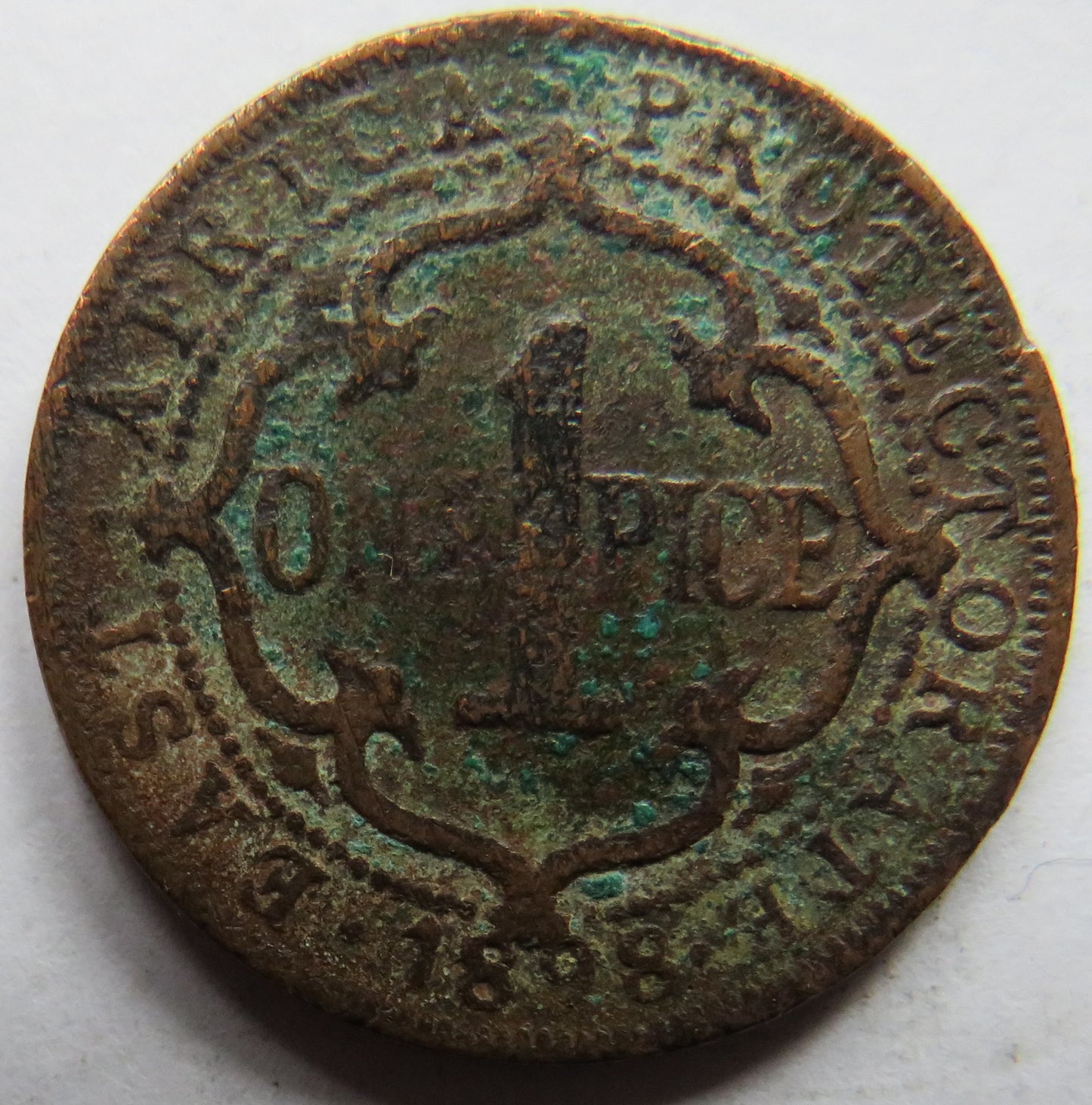 1898 East Africa Protectorate One Pice Coin