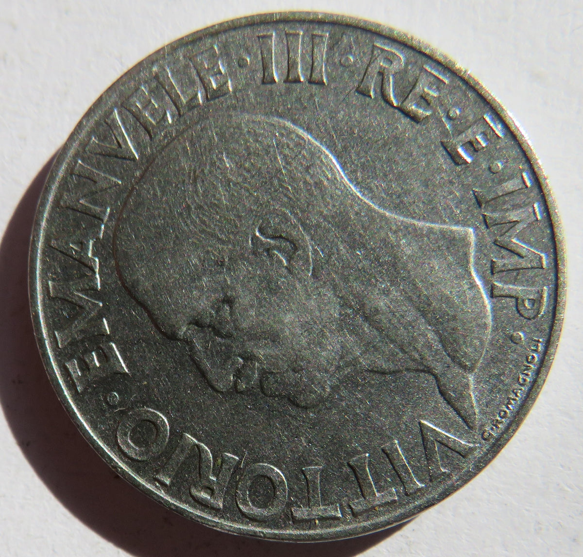 1940 italy One Lira Coin