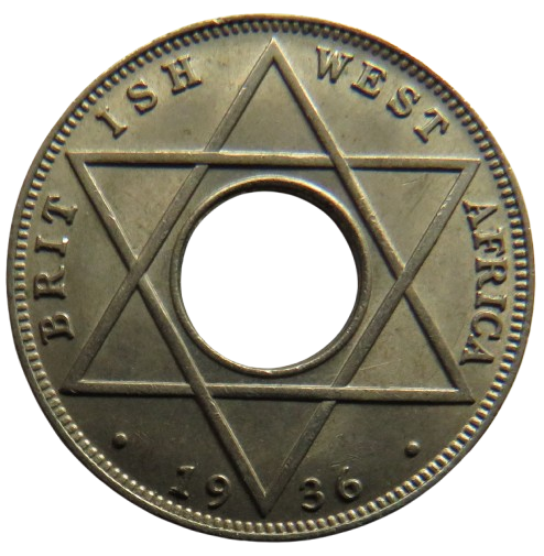 1936 British West Africa 1/10th of a Penny Coin