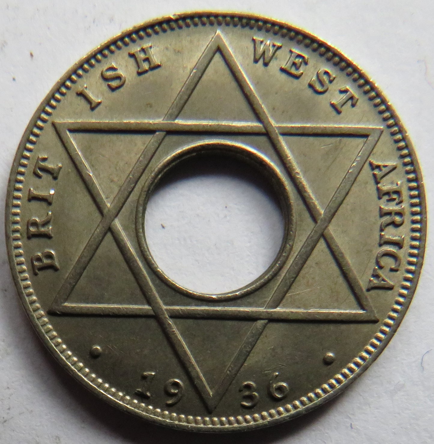 1936 British West Africa 1/10th of a Penny Coin