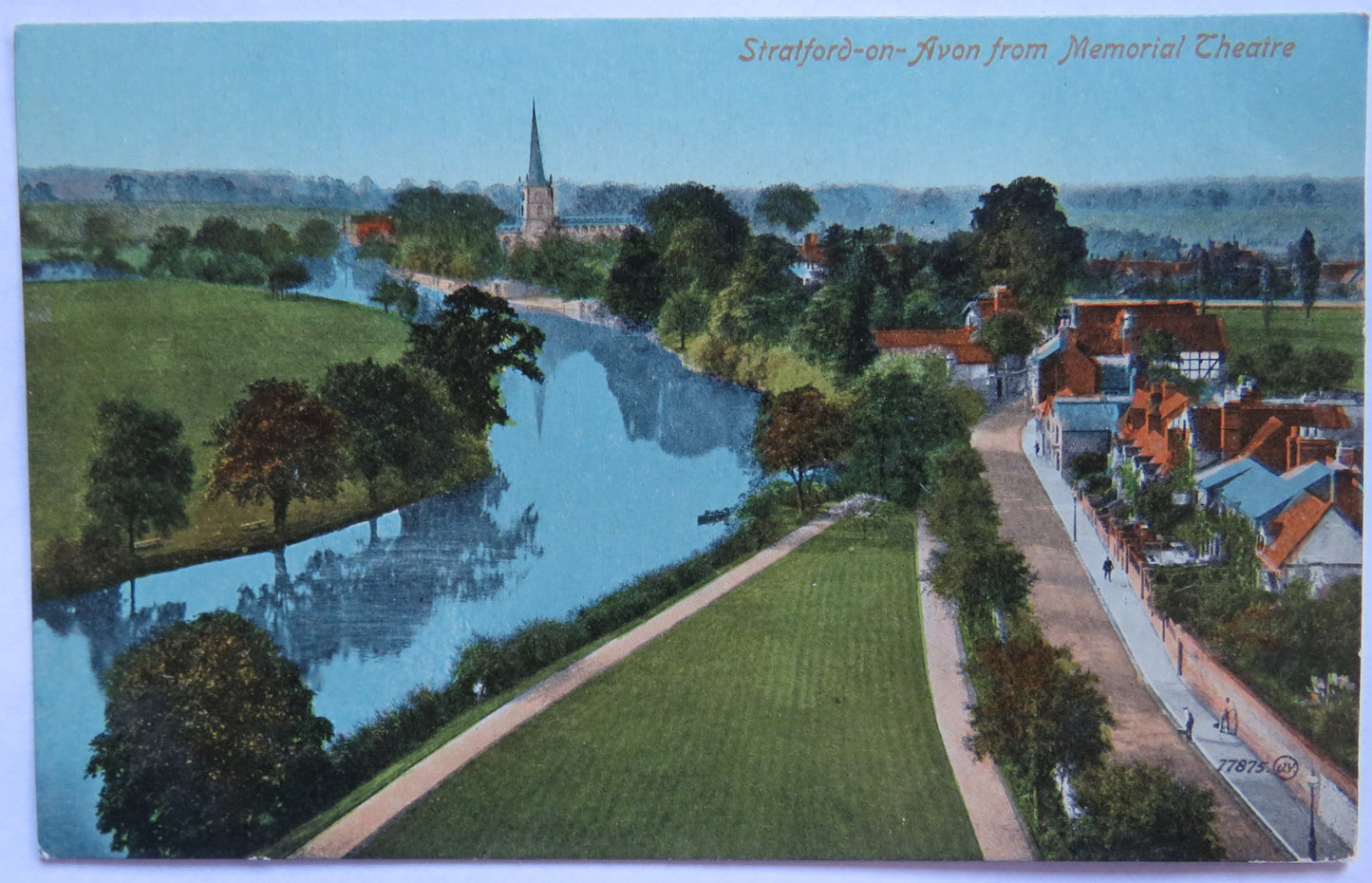 Vintage Postcard of Stratford-on-Avon from Memorial Theatre