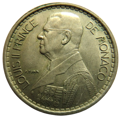 1947 Monaco 20 Francs Coin