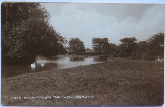 Vintage Postcard of In Dartmouth Park, West Bromwich 1913
