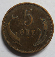 Load image into Gallery viewer, 1874 Denmark 5 Ore Coin
