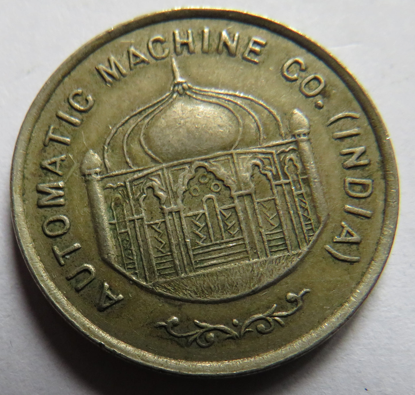 India Burma Ceylon J.H. Somerville 25 Cent Machine Vintage Token