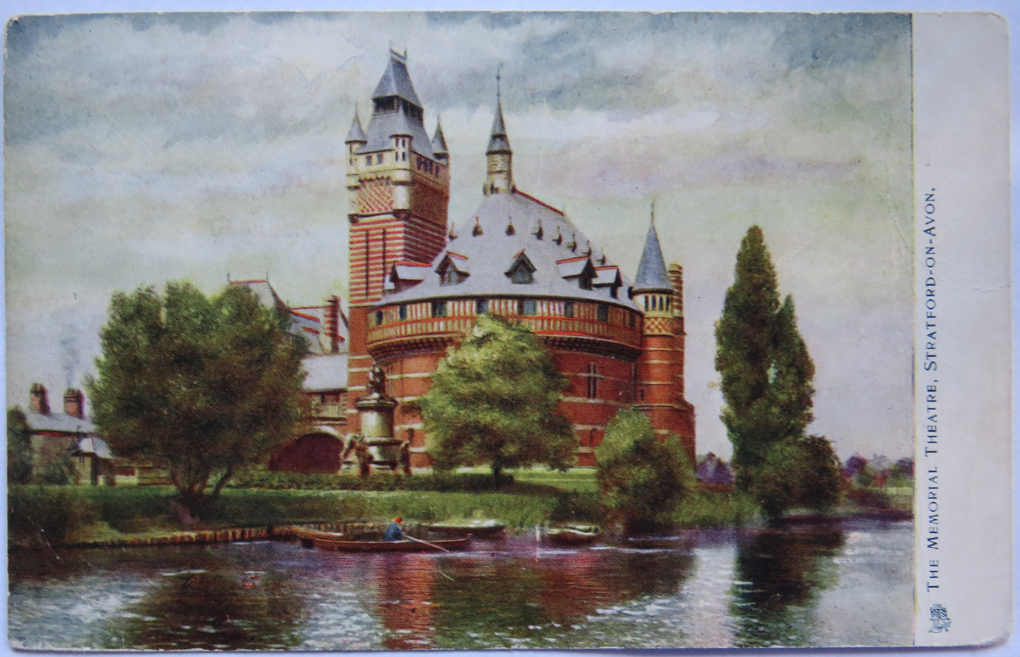 Vintage Postcard of The Memorial Theatre, Stratford-on-Avon