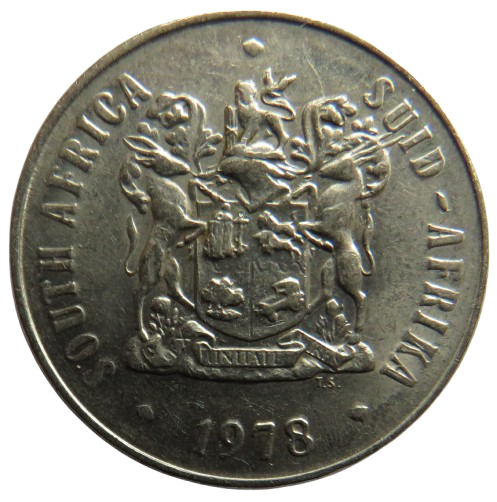 1978 South Africa 50 Cents Coin