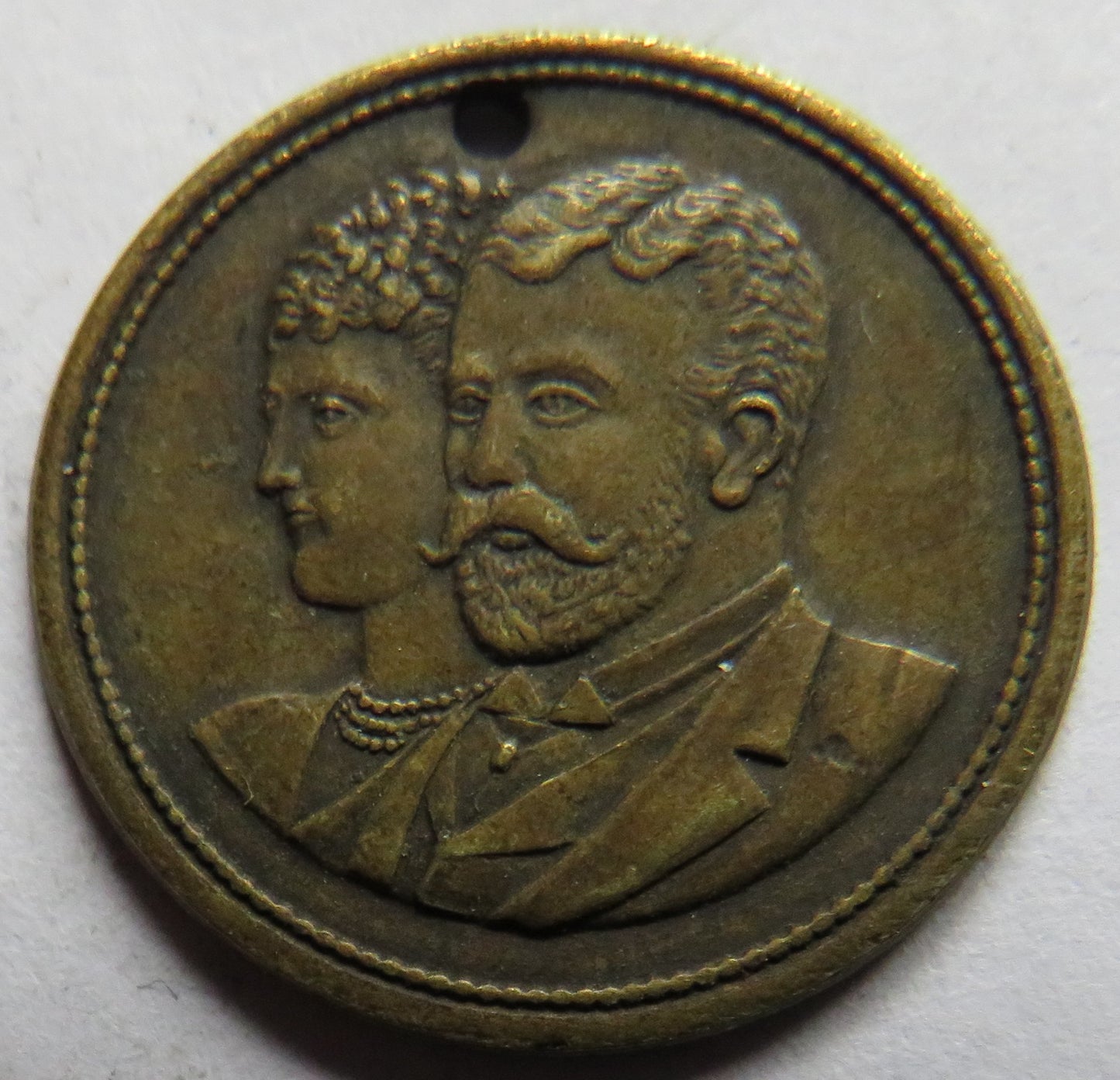 Duke of York and Princess May of Teck Married 1893 Small Medal