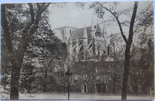 Vintage Postcard of Westminster Abbey, 1904