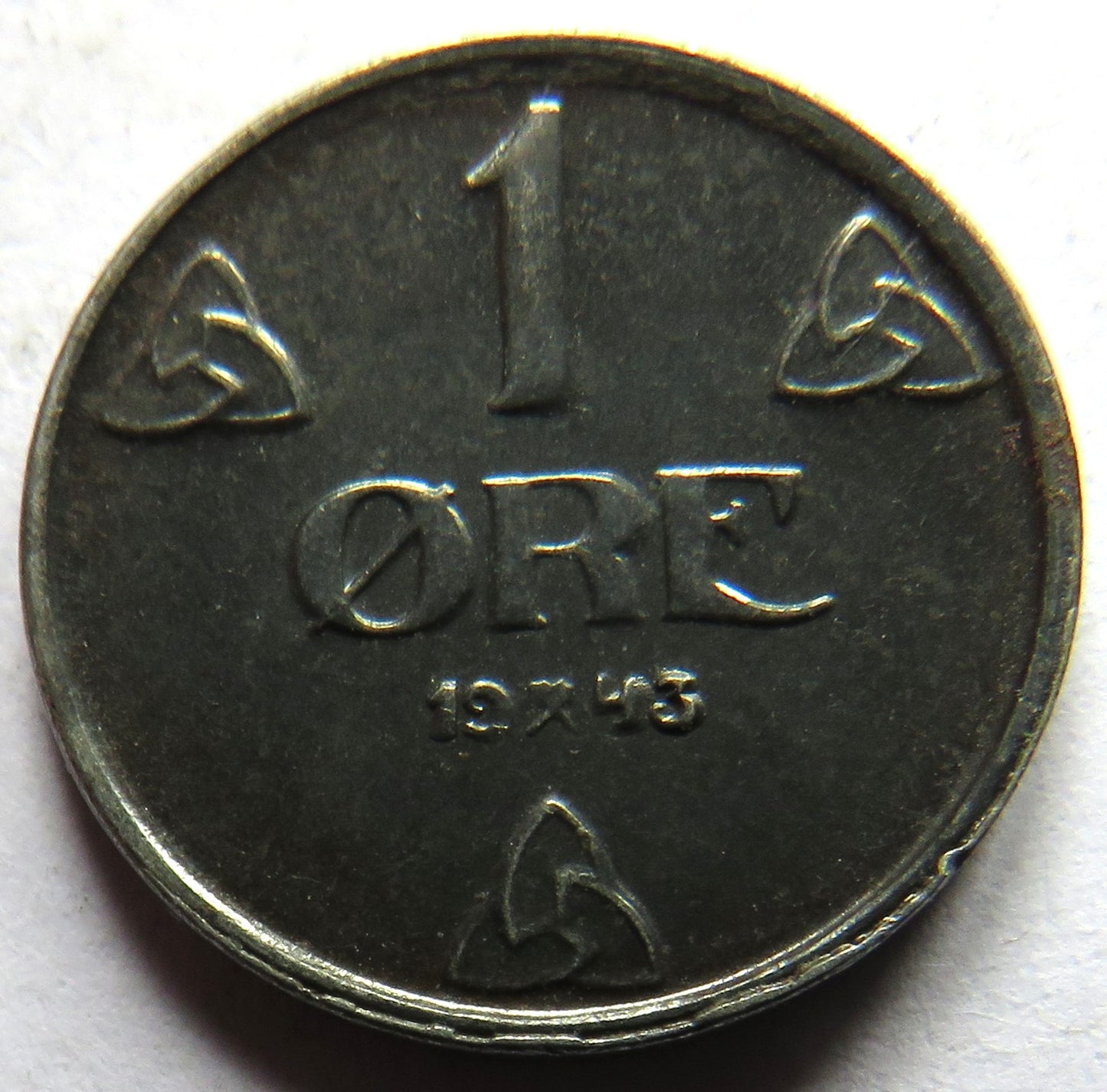 1943 Norway One Ore Coin