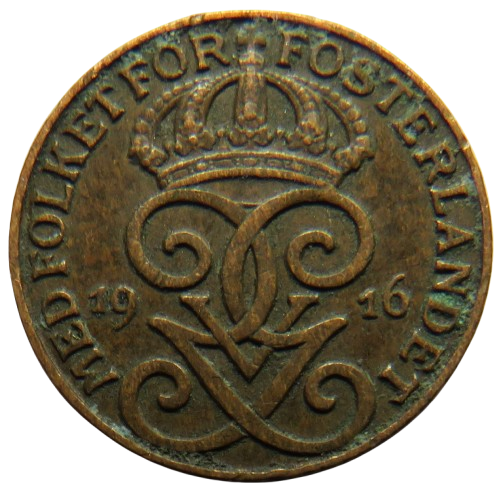 1916 Sweden One Ore Coin