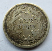 Load image into Gallery viewer, 1891 USA Seated Liberty Silver One Dime Coin
