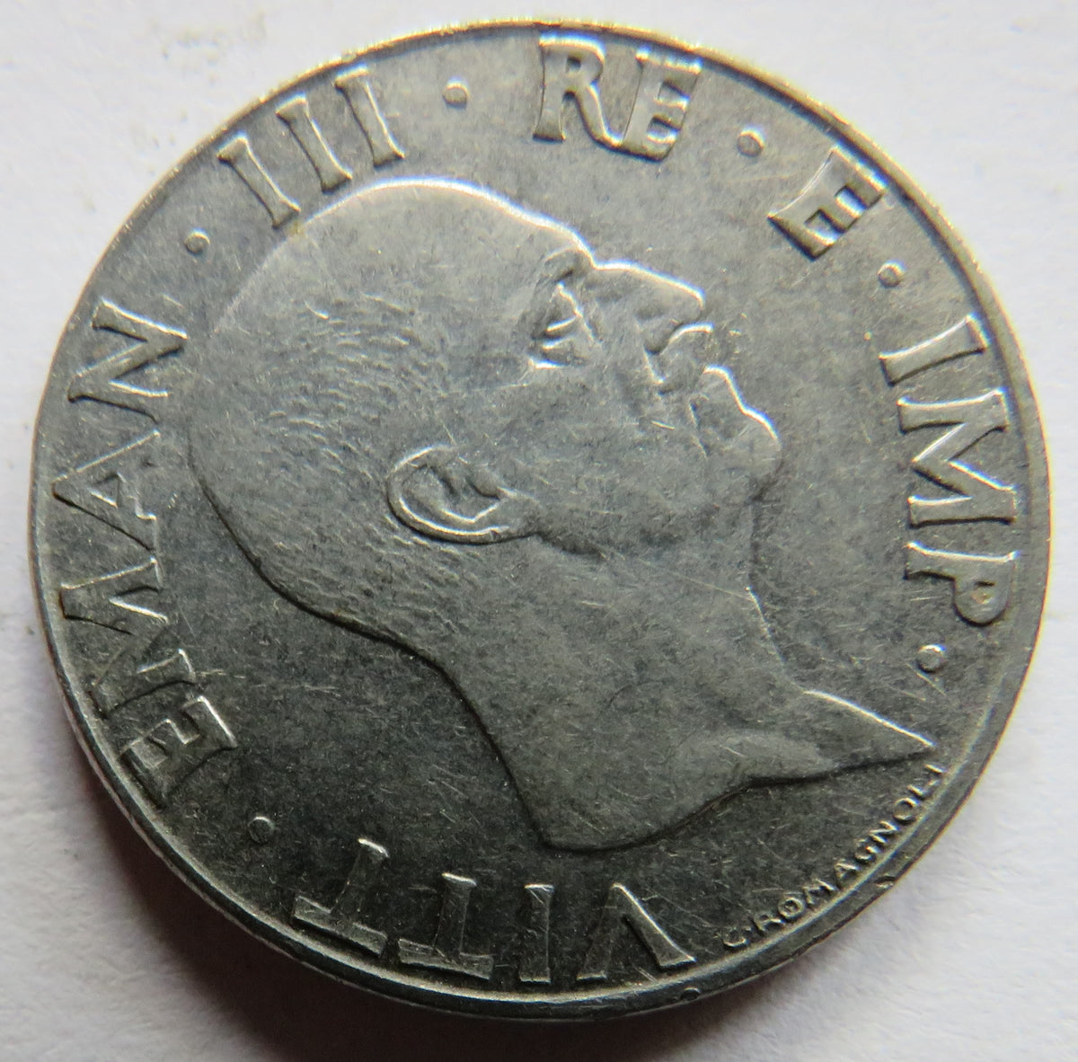 1940 Italy 50 Centesimi Coin