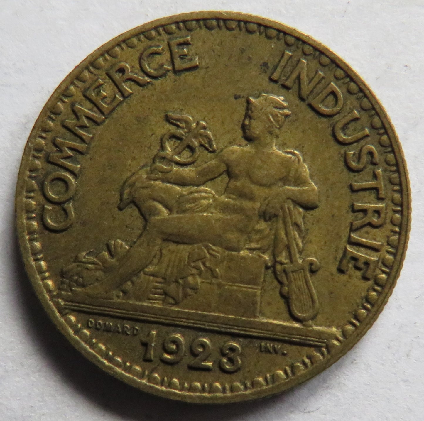1923 France 50 Centimes Coin
