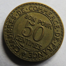 Load image into Gallery viewer, 1923 France 50 Centimes Coin
