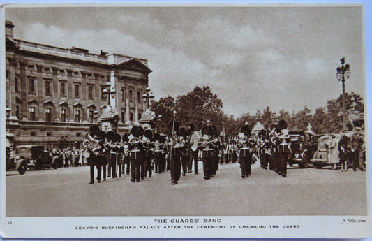 Vintage Postcard of The Guards Band