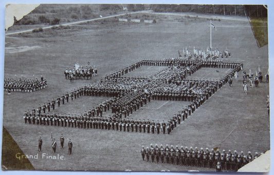 Vintage Postcard of Grande Finale, Aldershot Tattoo Series