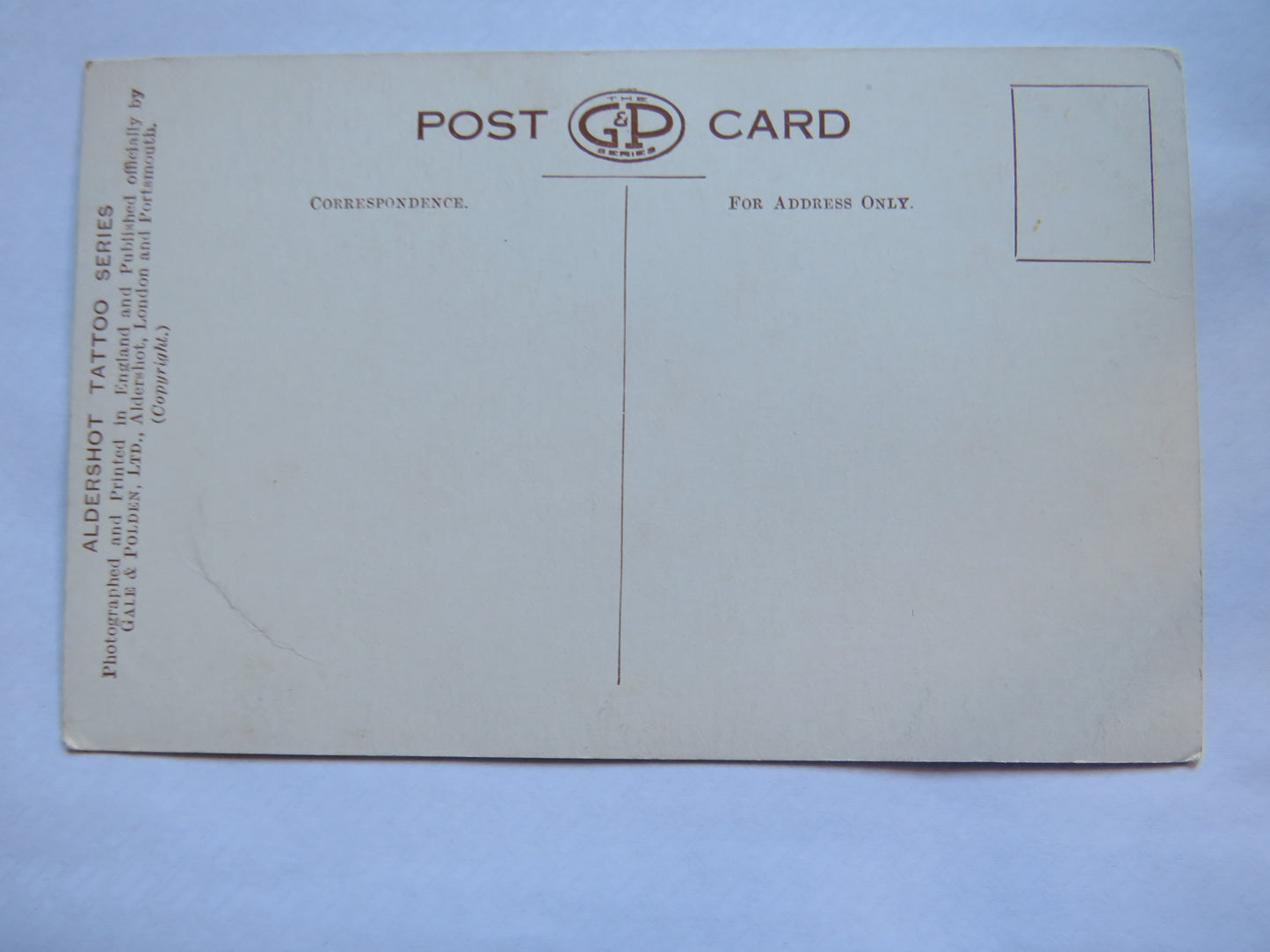 Vintage Postcard of Grande Finale, Aldershot Tattoo Series