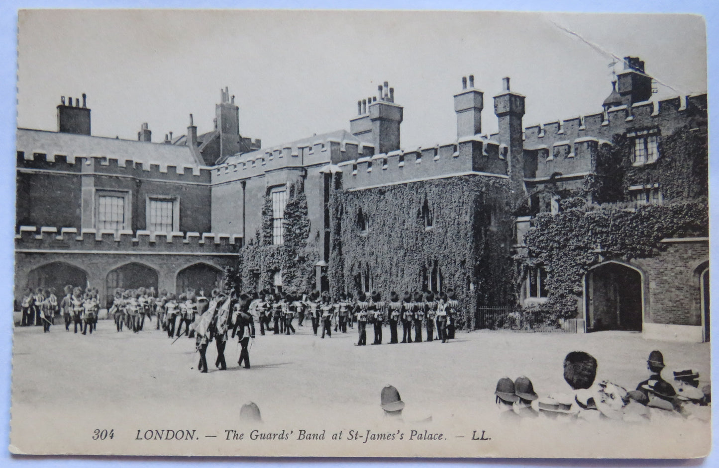 Vintage Postcard of London - The Guard's Band at St-James's Palace