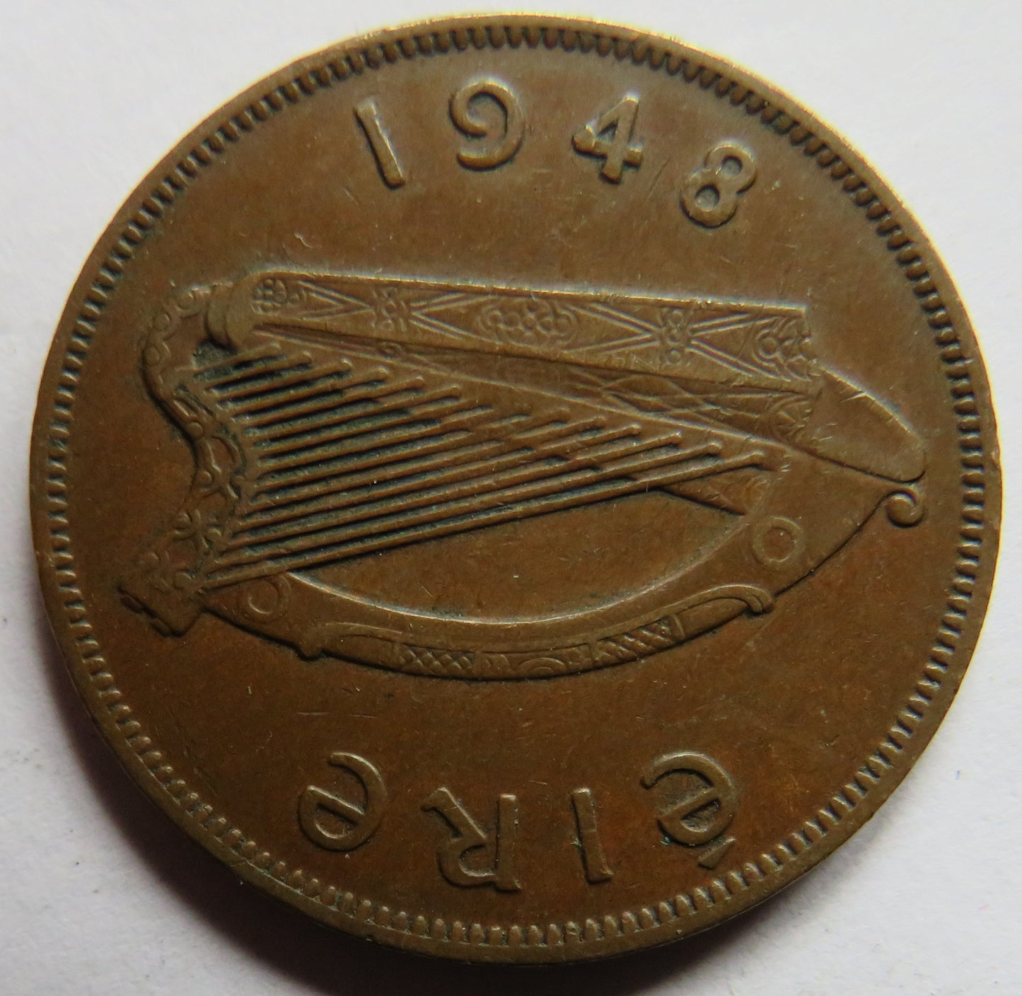 1948 Ireland Eire One Penny Coin