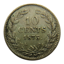 Load image into Gallery viewer, 1873 Netherlands Silver 10 Cents Coin
