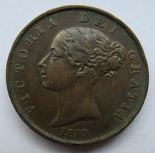 Load image into Gallery viewer, 1853 Queen Victoria Young Head Halfpenny Coin - Great Britain
