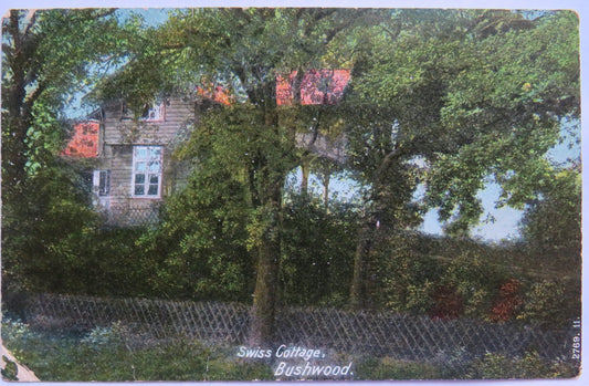 Vintage Postcard of Swiss Cottage, Bushwood 1904