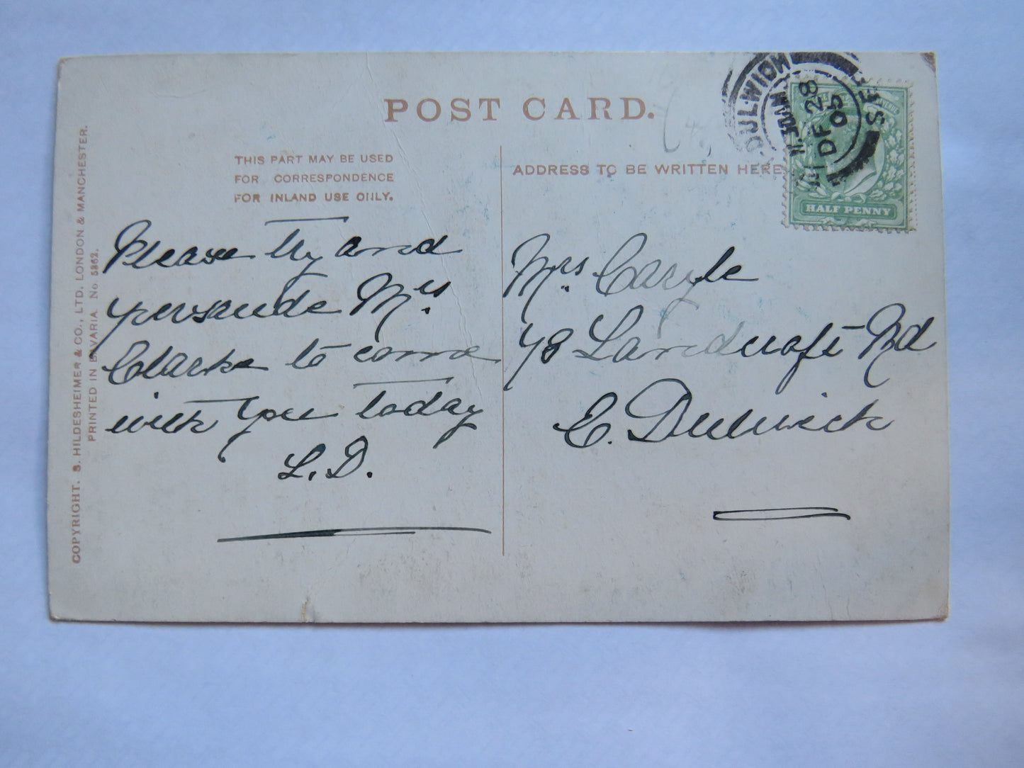 Vintage Postcard of Rockford, Painting, 1905
