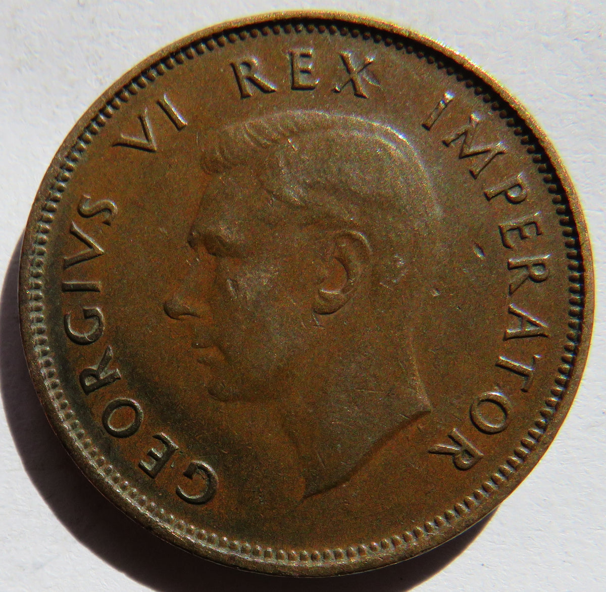 1941 King George VI South Africa Halfpenny Coin