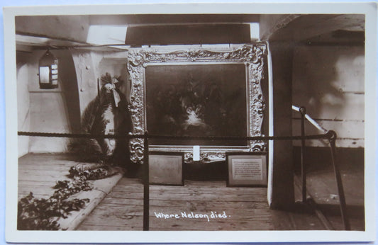 Vintage Postcard of Where Nelson Died