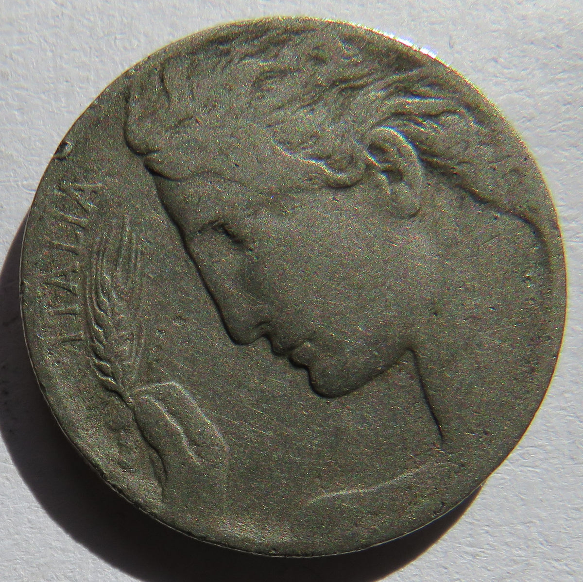 1909 Italy 20 Centesimi Coin