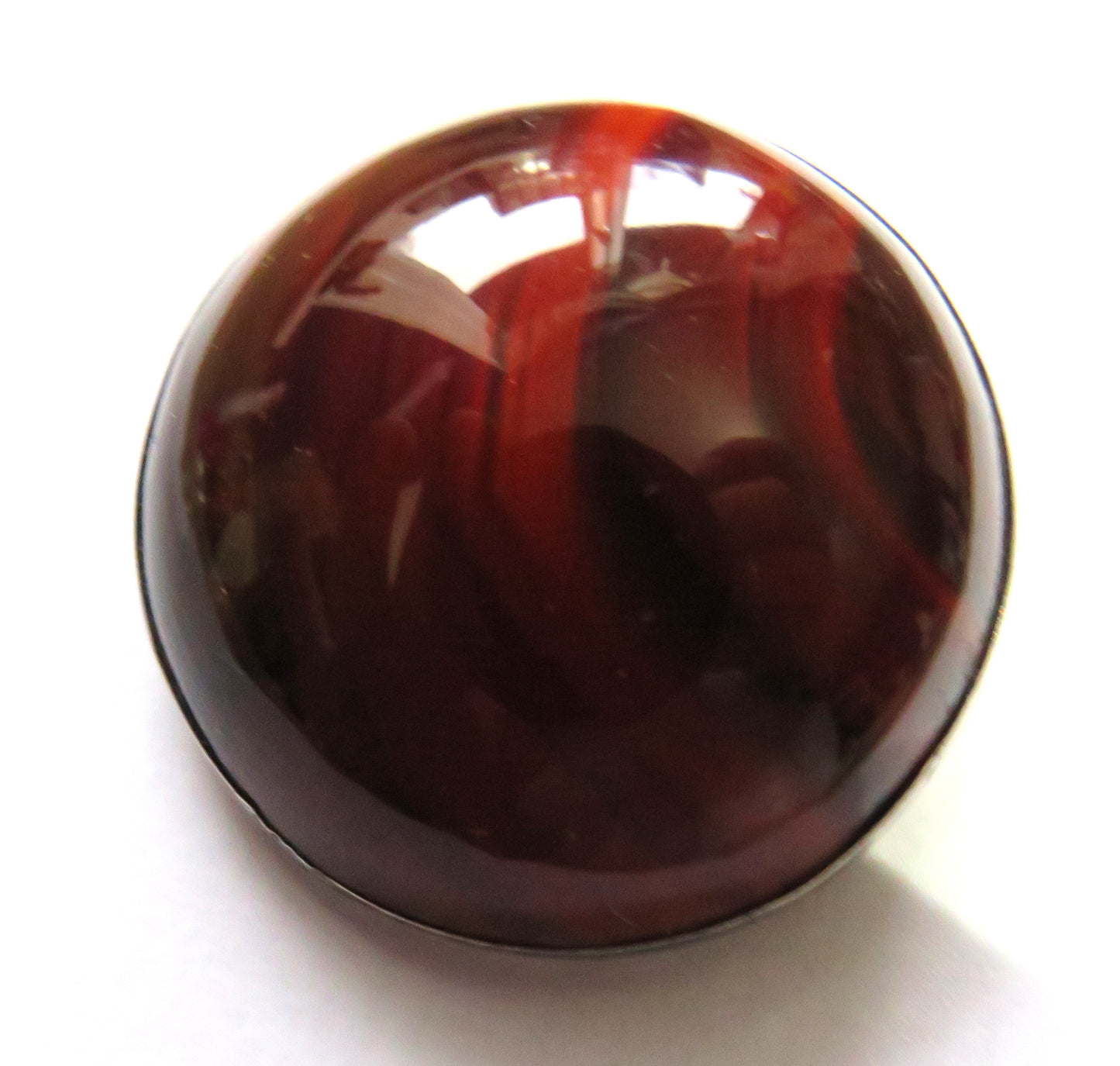 Antique White Metal & Banded Agate Scottish Brooch