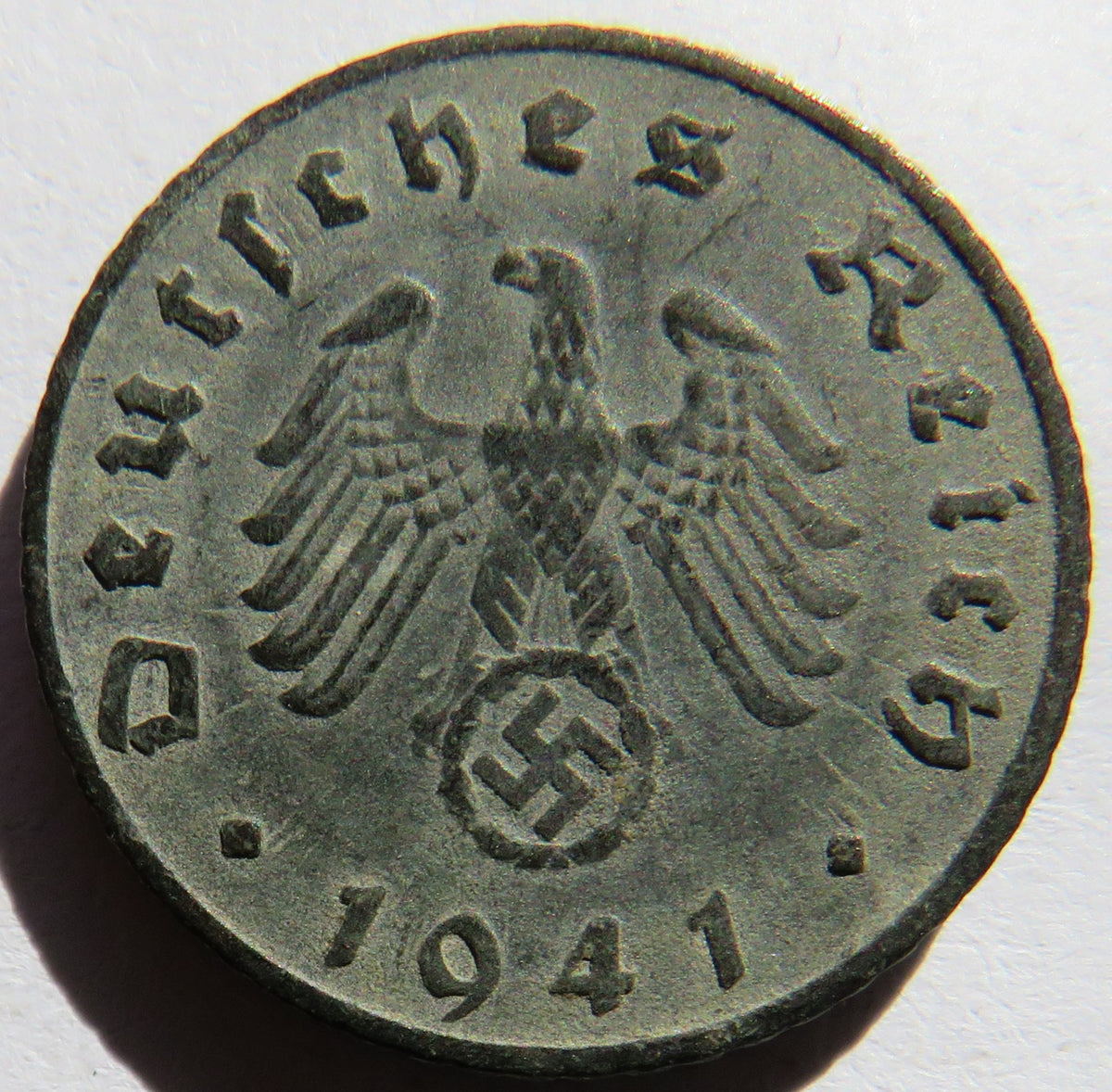 1941-E Germany 5 Reichspfennig Coin - WWII